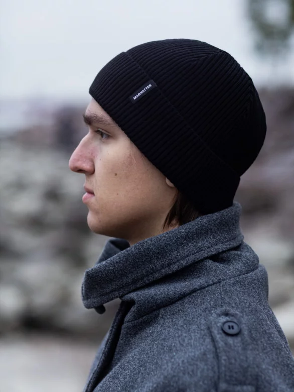 Шапка мужская 11468 MARHATTER чёрный (57-59)