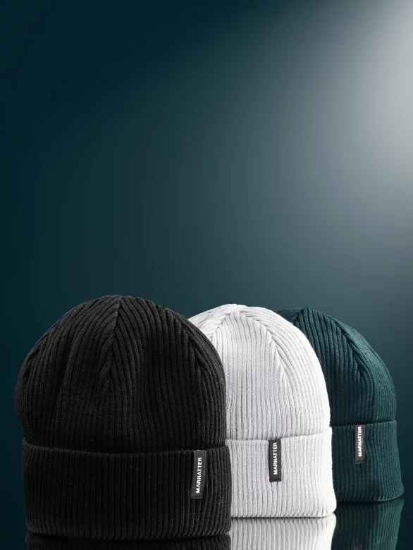 Шапка мужская 11468 MARHATTER чёрный (57-59)