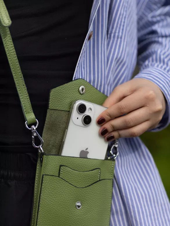 Сумка женская для телефона 5509 apple green