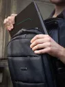 Рюкзак с ортопедической спинкой 2268 чёрный, с нагрудным ремнём Рюкзак с ортопедической спинкой 2268 чёрный, с нагрудным ремнём