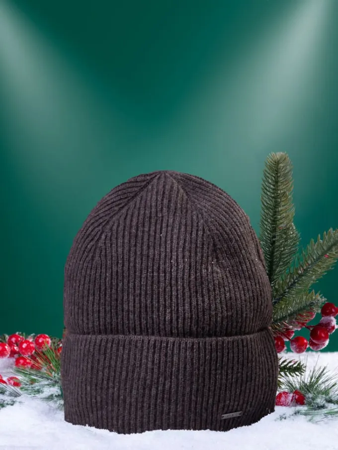 Шапка мужская 12884 MARHATTER кофе(57-59)