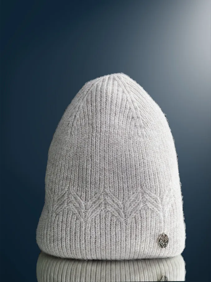 Шапка женская 12742/3 MARHATTER серо-бежевый (56-58)