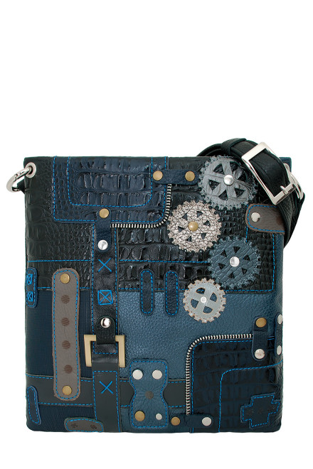 Сумка женская Protege, ДС-144-180 Техно чёрно-синяя Сумка женская Protege, ДС-144-180 Техно чёрно-синяя