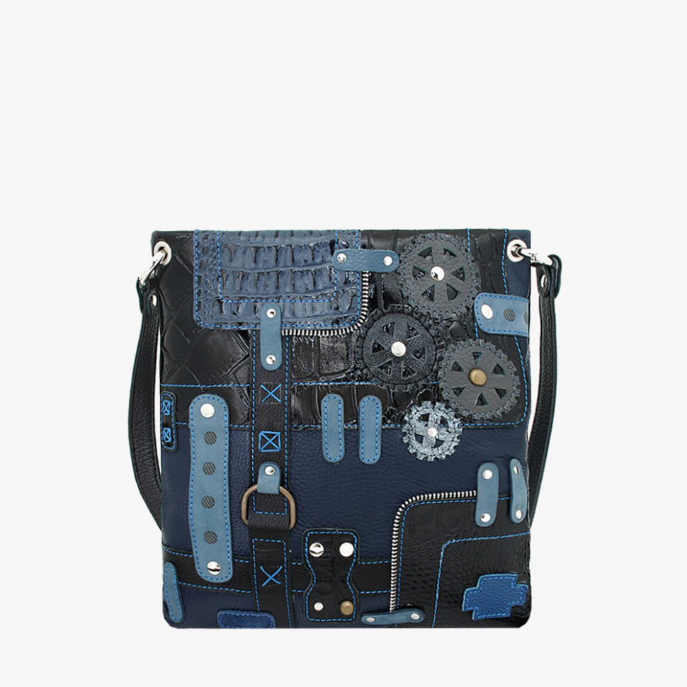 Сумка женская Protege, ДС-144-180 Техно чёрно-синяя Сумка женская Protege, ДС-144-180 Техно чёрно-синяя