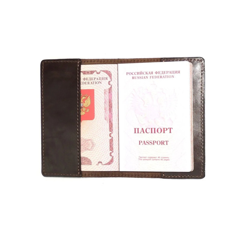 Обложка для паспорта Natalia Kalinovskaya От-62 трава коричневая