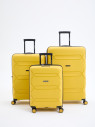 Чемодан L'Case, Miami  без расширения жёлтый 