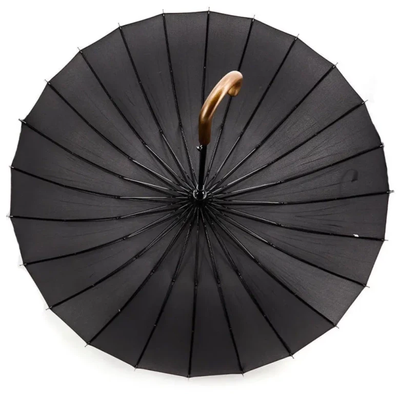 Зонт-трость семейный Pasio 135, 24 спицы, ручка крюк дерево