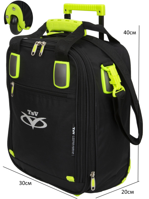 Сумка для ручной клади с колёсами TsV 463.32 РК чёрная (Северный Ветер и Smartavia) Сумка для ручной клади с колёсами TsV 463.32 РК чёрная (Северный Ветер и Smartavia)