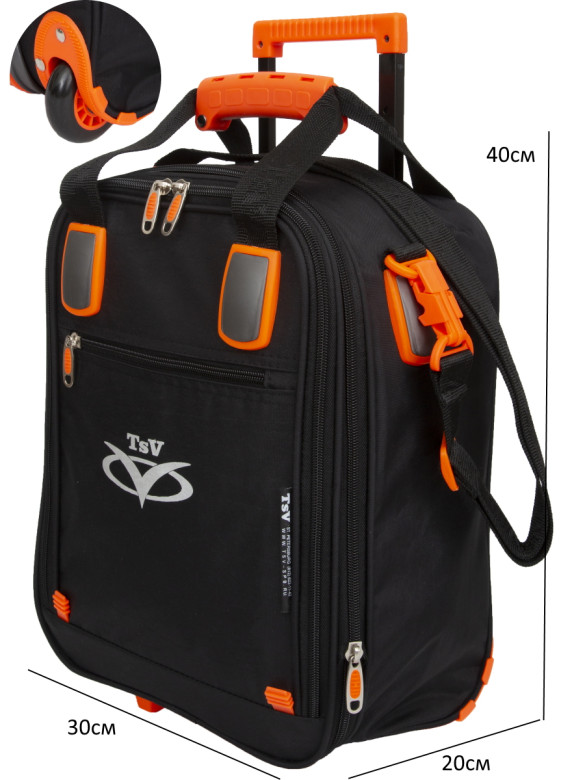 Сумка для ручной клади с колёсами TsV 463.32 РК чёрная (Северный Ветер и Smartavia) Сумка для ручной клади с колёсами TsV 463.32 РК чёрная (Северный Ветер и Smartavia)