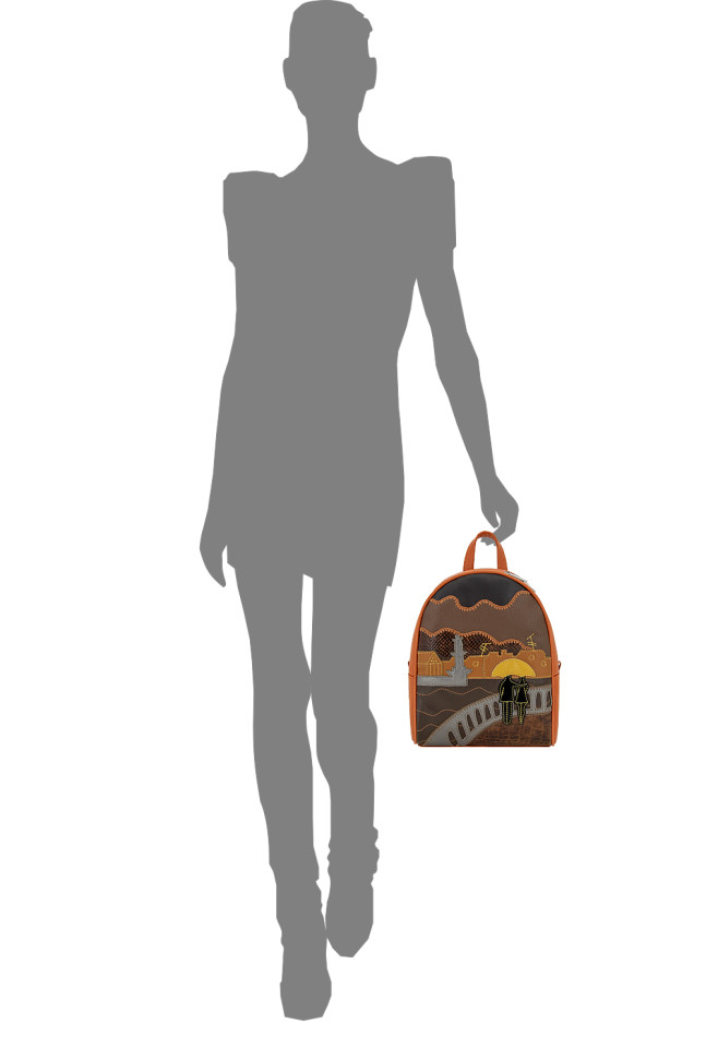 Рюкзак Protege 348-113 "Город №15" рыжий Рюкзак Protege 348-113 "Город №15" рыжий