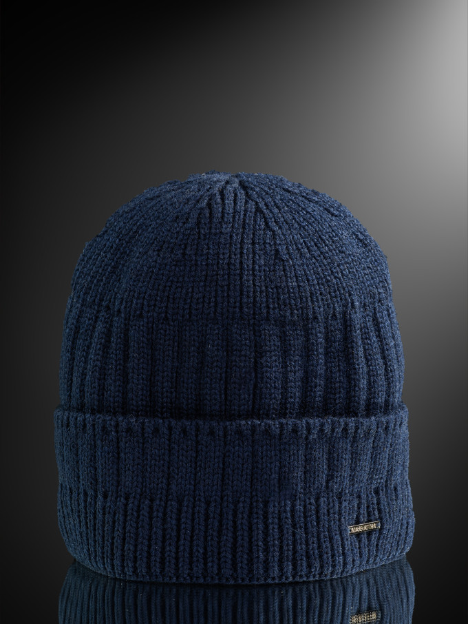 Шапка мужская 12072/2 MARHATTER тёмно-синяя (57-59)