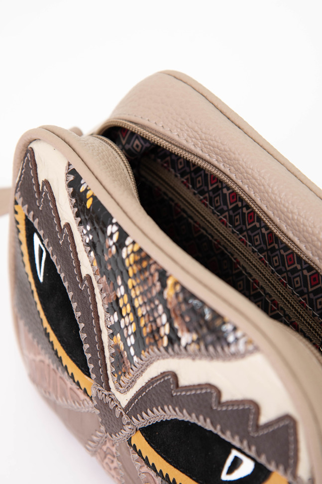 Сумка женская Protege, ДС-340-239, "Сова №5" капучино