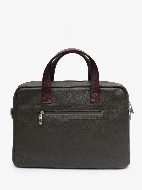 Портфель Protege, Ц-206.1 хаки/бордовый/охра