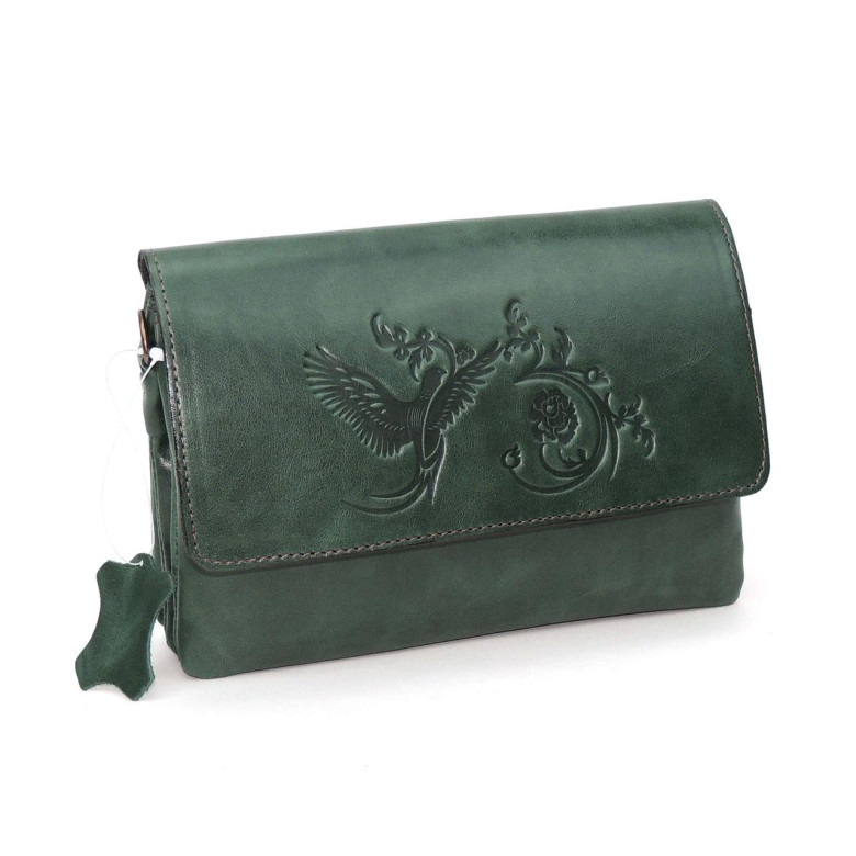 Сумка женская Natalia Kalinovskaya, «Гринли» Птица зеленая
