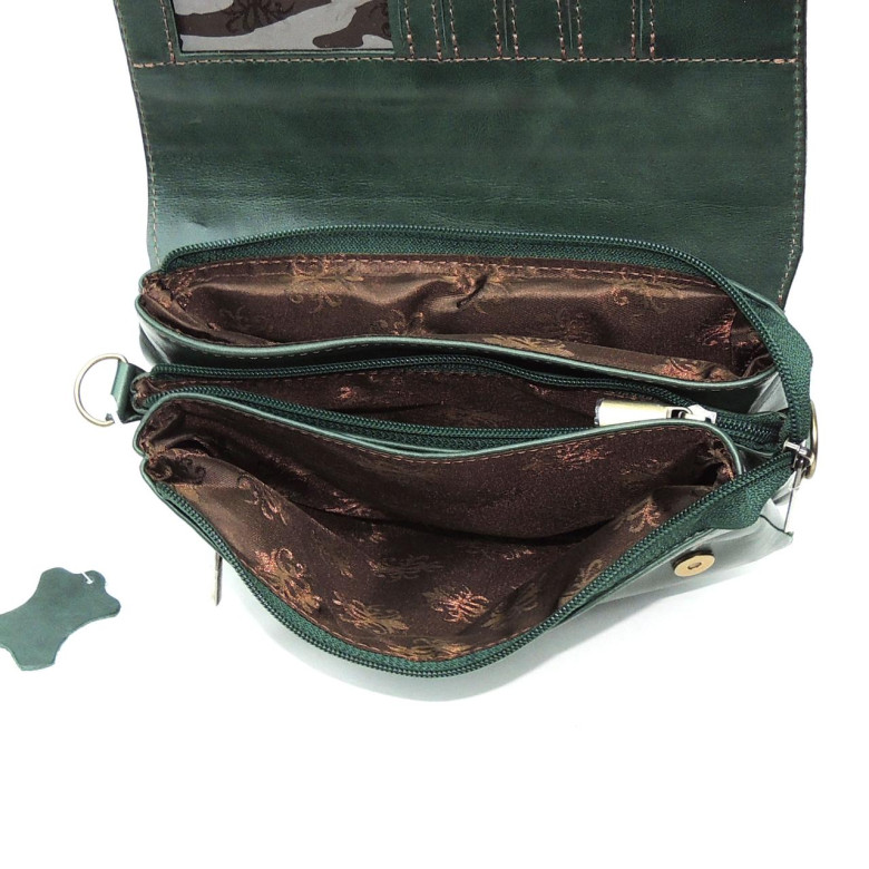 Сумка женская Natalia Kalinovskaya, «Гринли» Птица зеленая