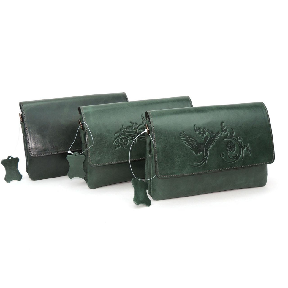 Сумка женская Natalia Kalinovskaya, «Гринли» Птица зеленая