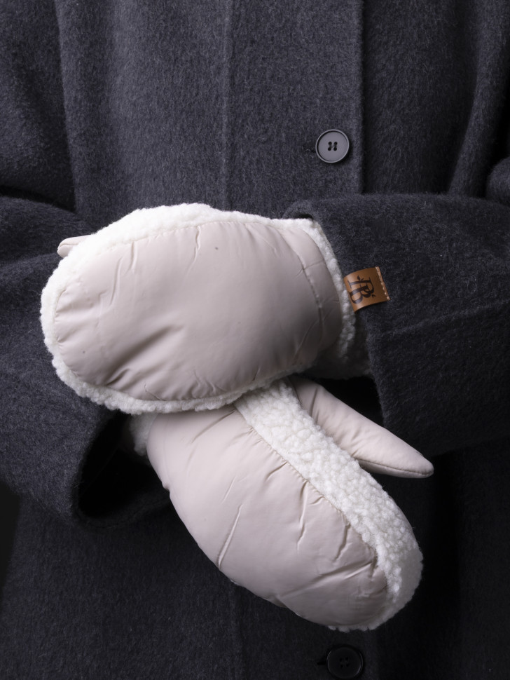 Варежки женские Юйлин бежевые Варежки женские Юйлин бежевые