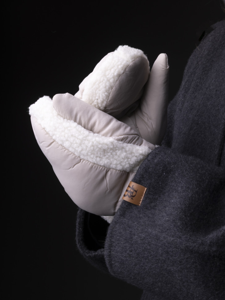 Варежки женские Юйлин бежевые Варежки женские Юйлин бежевые