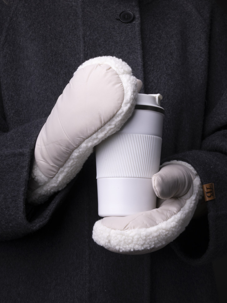 Варежки женские Юйлин бежевые Варежки женские Юйлин бежевые