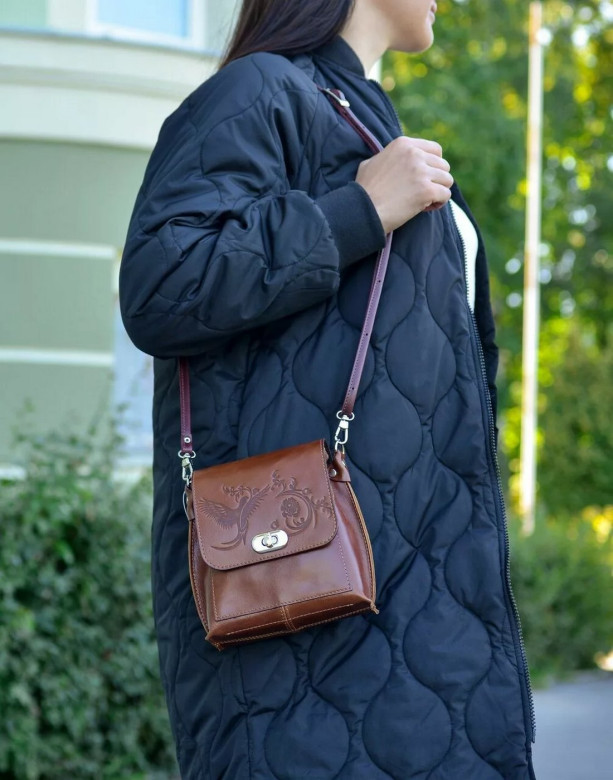 Сумка женская Natalia Kalinovskaya, С76т «Капри» рыжая Сумка женская Natalia Kalinovskaya, С76т «Капри» рыжая