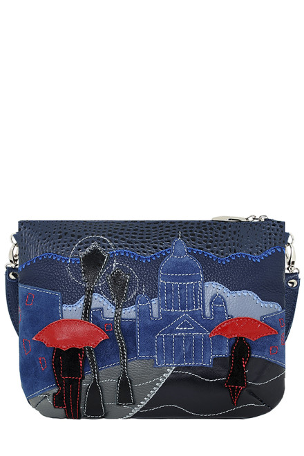 Сумка планшет Protege, ДС-261-69 Город №10 синяя Сумка планшет Protege, ДС-261-69 Город №10 синяя