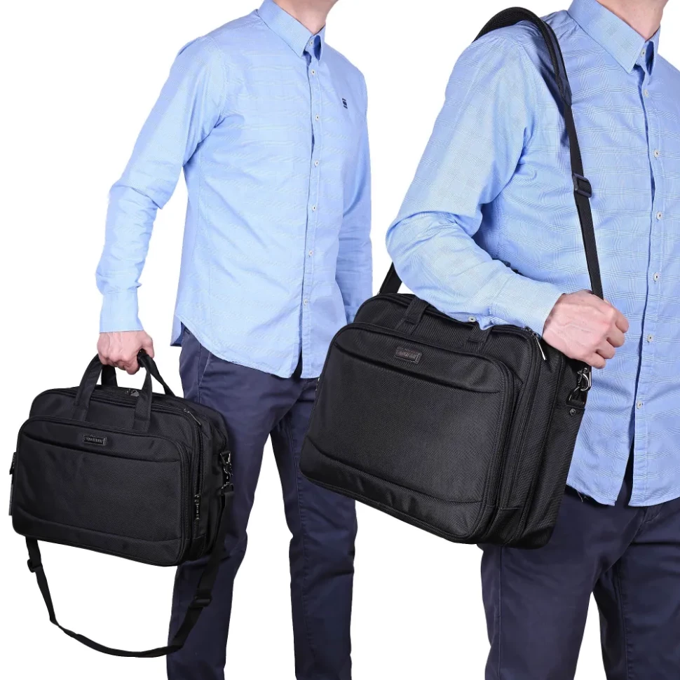 Мужская сумка раздвижная из текстиля Numanni 882 чёрная