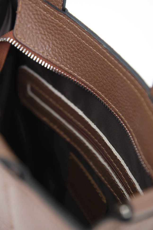 Сумка Protege Ц-554 тыква/бежевый/коричневый флотер