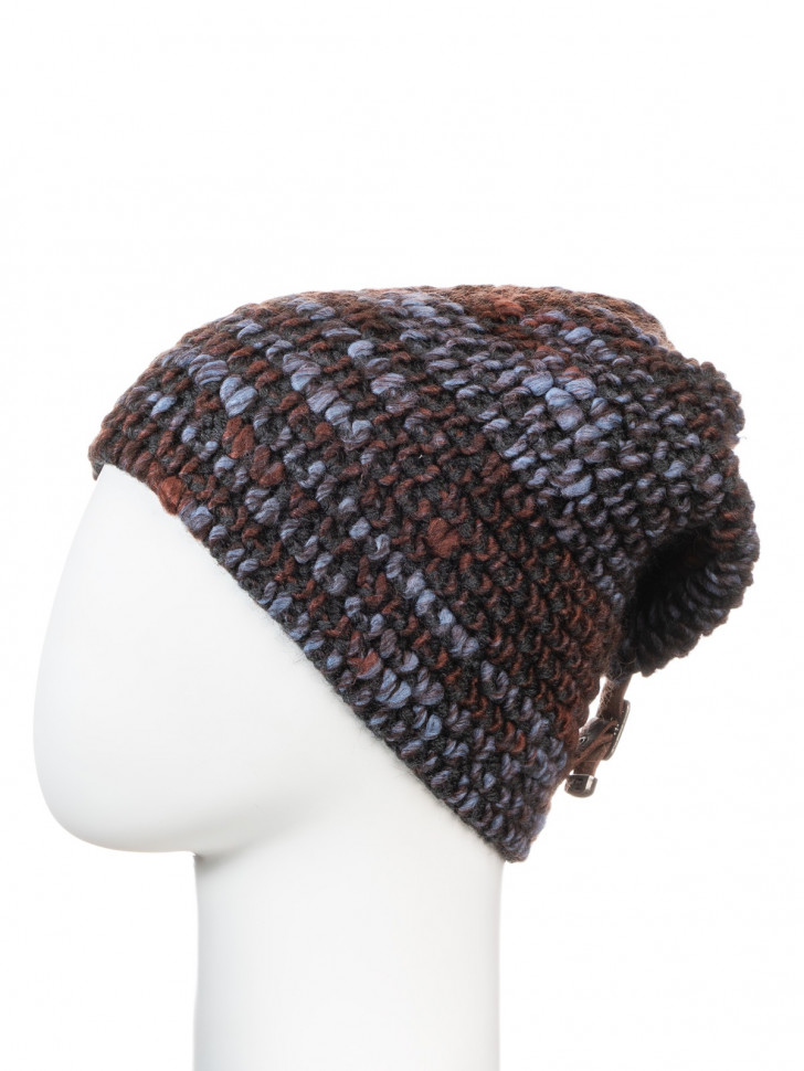 Мужская шапка MARHATTER, 8650 синий/коричневый