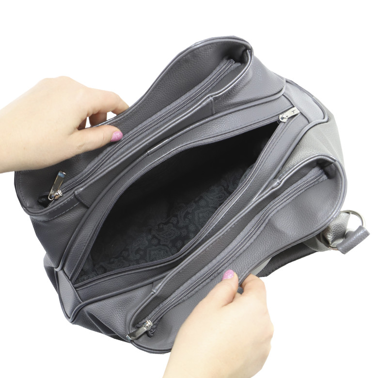 Сумка Оливи, 260 серая/серебристая