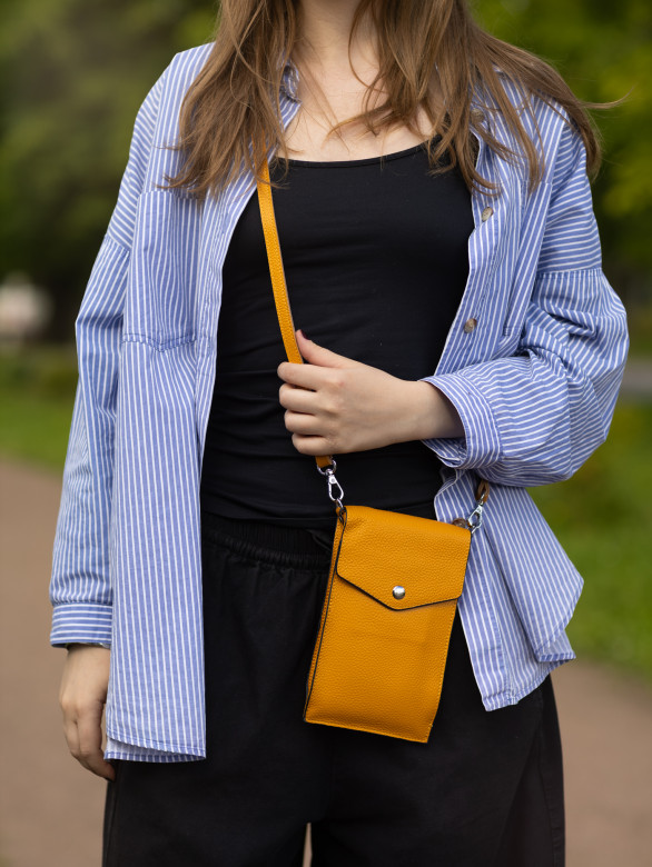 Сумка женская для телефона 5509 yellow