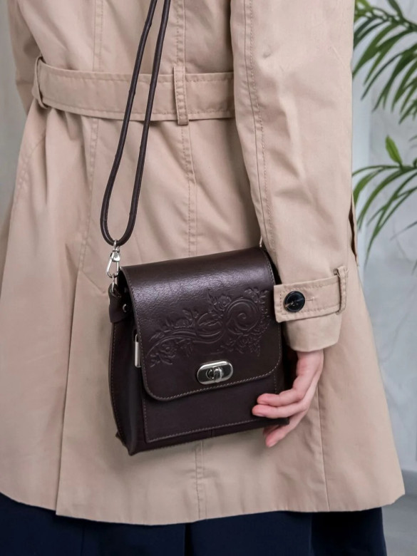 Сумка женская Natalia Kalinovskaya 76п.621  Лаура коричневая