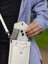 Сумка женская для телефона 5509 white Сумка женская для телефона 5509 white