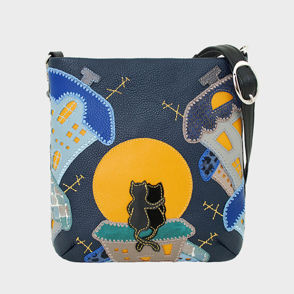 Сумка женская Protege, ДС-392-227, "Город №6 ночь" черная Сумка женская Protege, ДС-392-227, "Город №6 ночь" черная