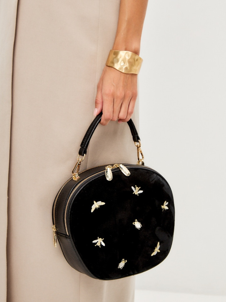 Сумка Curanni 2533 дольче замша черный