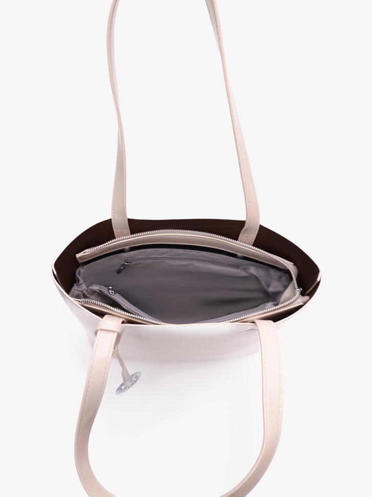 Сумка KDL-1300 лак молочный Сумка KDL-1300 лак молочный