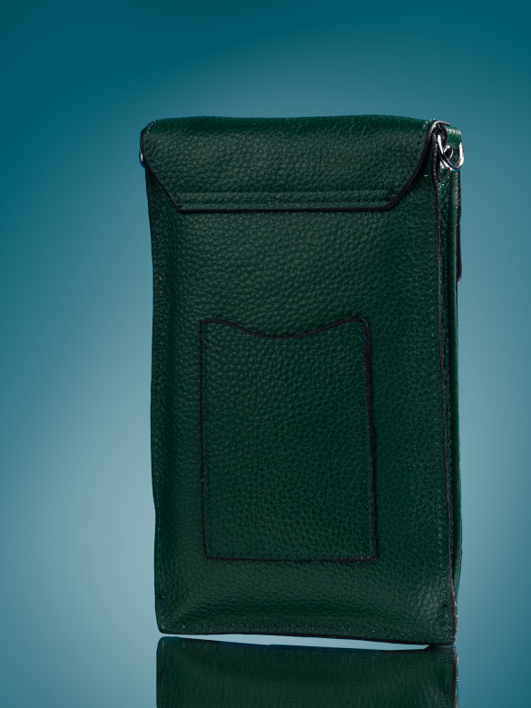 Сумка женская для телефона 5509 d.green