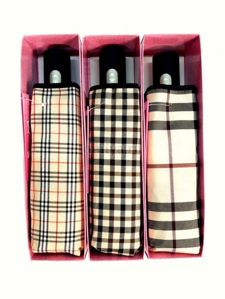 Зонт женский Diniya 167 "Бербери", полный автомат Зонт женский Diniya 167 "Бербери", полный автомат