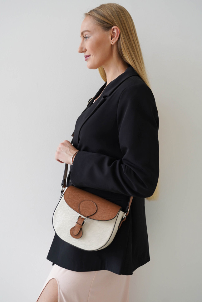 Сумка женская Protege, Ц-529 бежевый/кэмел флотер