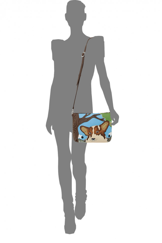 Сумка Protege ДС-261-183 "Корги" мокко Сумка Protege ДС-261-183 "Корги" мокко