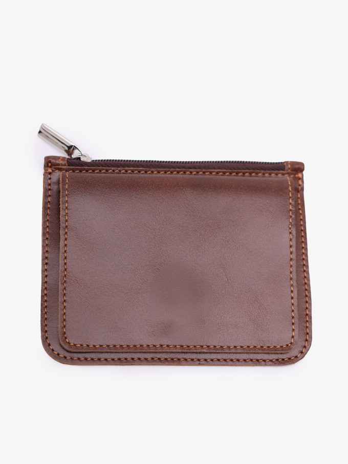 Картхолдер-монетница П-801-1926 светло-коричневый Картхолдер-монетница П-801-1926 светло-коричневый