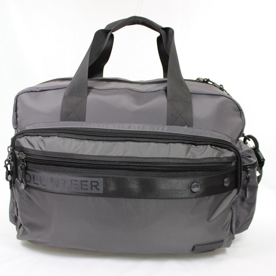 Дорожная сумка из текстиля Volunteer 1676-14 серая Дорожная сумка из текстиля Volunteer 1676-14 серая
