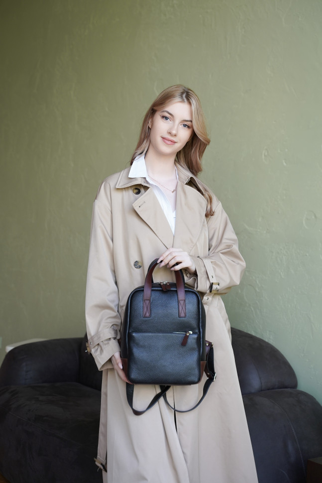 Рюкзак Protege Ц-564/2.64 черный флотер/коричневый пулл Рюкзак Protege Ц-564/2.64 черный флотер/коричневый пулл