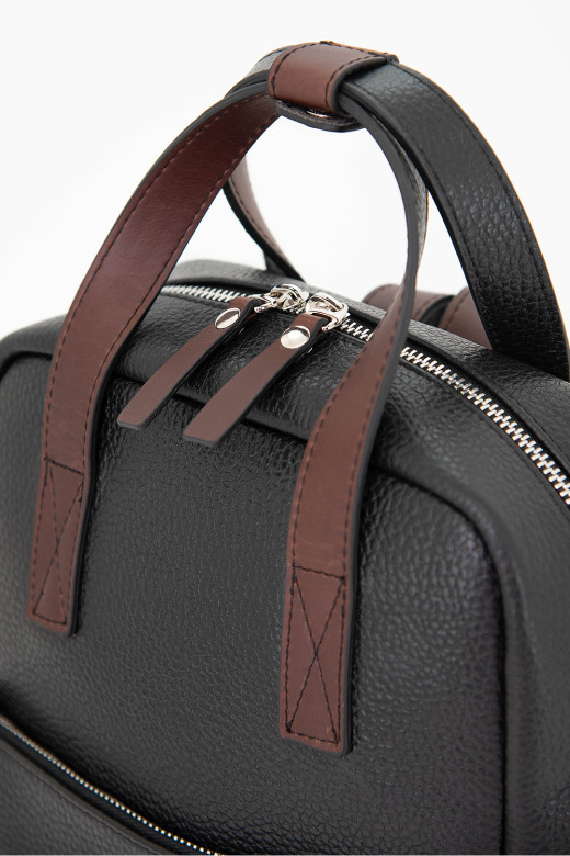 Рюкзак Protege Ц-564/2.64 черный флотер/коричневый пулл