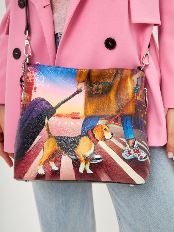 Сумка Curanni 2433 сан сет чёрная