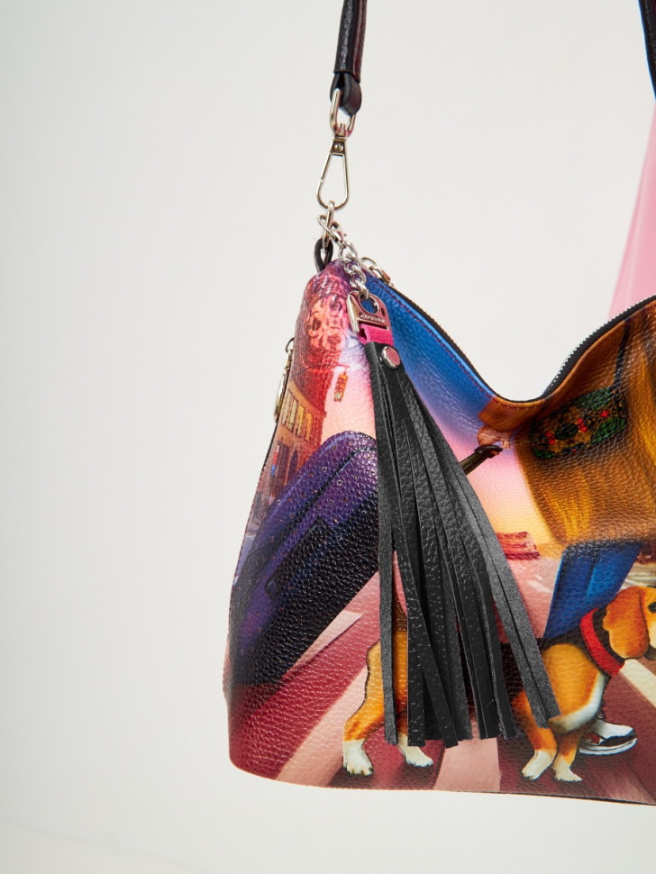 Сумка Curanni 2433 сан сет чёрная Сумка Curanni 2433 сан сет чёрная