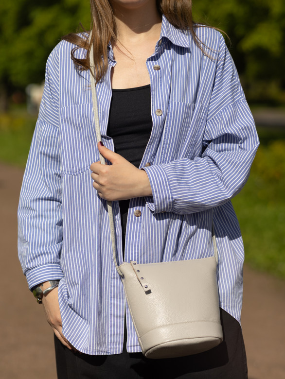 Сумка женская Baggins 5503 светло-серая