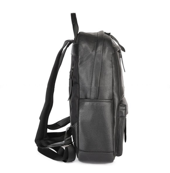 Большой мужской рюкзак из натуральной кожи Hight Touch 2004-9 чёрный