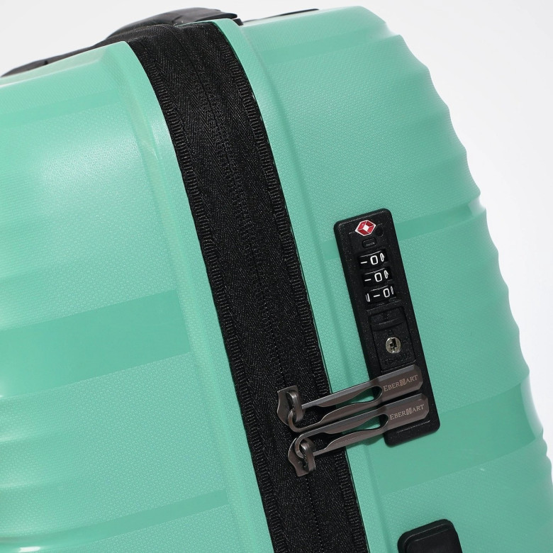 Чемодан Eberhart Wave 46W-022 полипропилен 4 колеса зелёный