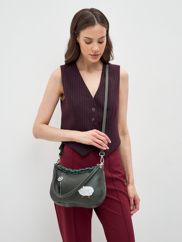 Сумка Curanni 2479 агнелло верде Сумка Curanni 2479 агнелло верде