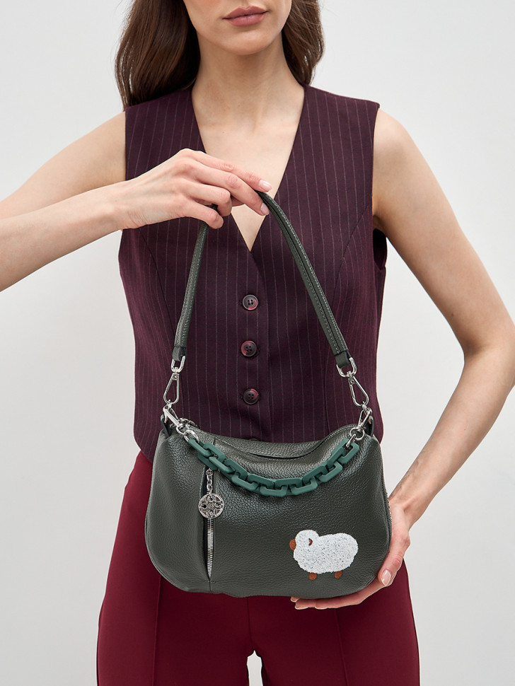 Сумка Curanni 2479 агнелло верде Сумка Curanni 2479 агнелло верде